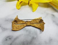 Bohemian Gold-tone Brooch, Unique Antique Jewelry Piece - Vintage Radar