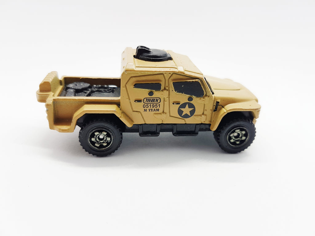 Matchbox MBX Toy Truck Mb888 Beige Military Mattel Army Toy Truck