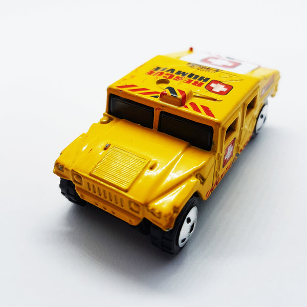1994 Yellow Matchbox Hummer Rescue Humvee| Mattel Special Edition Toy Car - Vintage Radar