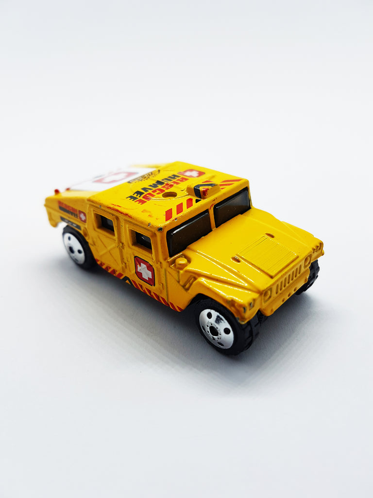 1994 Yellow Matchbox Hummer Rescue Humvee| Mattel Special Edition Toy ...