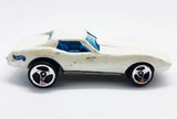 Hot Wheels 1975 Chevrolet Corvette Stingray | Pearl White Classic Toy Car - Vintage Radar