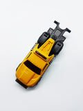 Yellow Repo Duty 2012 Hot Wheels Car Toy | HW City Works Series Miniature Tow Truck - Vintage Radar