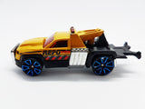 Yellow Repo Duty 2012 Hot Wheels Car Toy | HW City Works Series Miniature Tow Truck - Vintage Radar