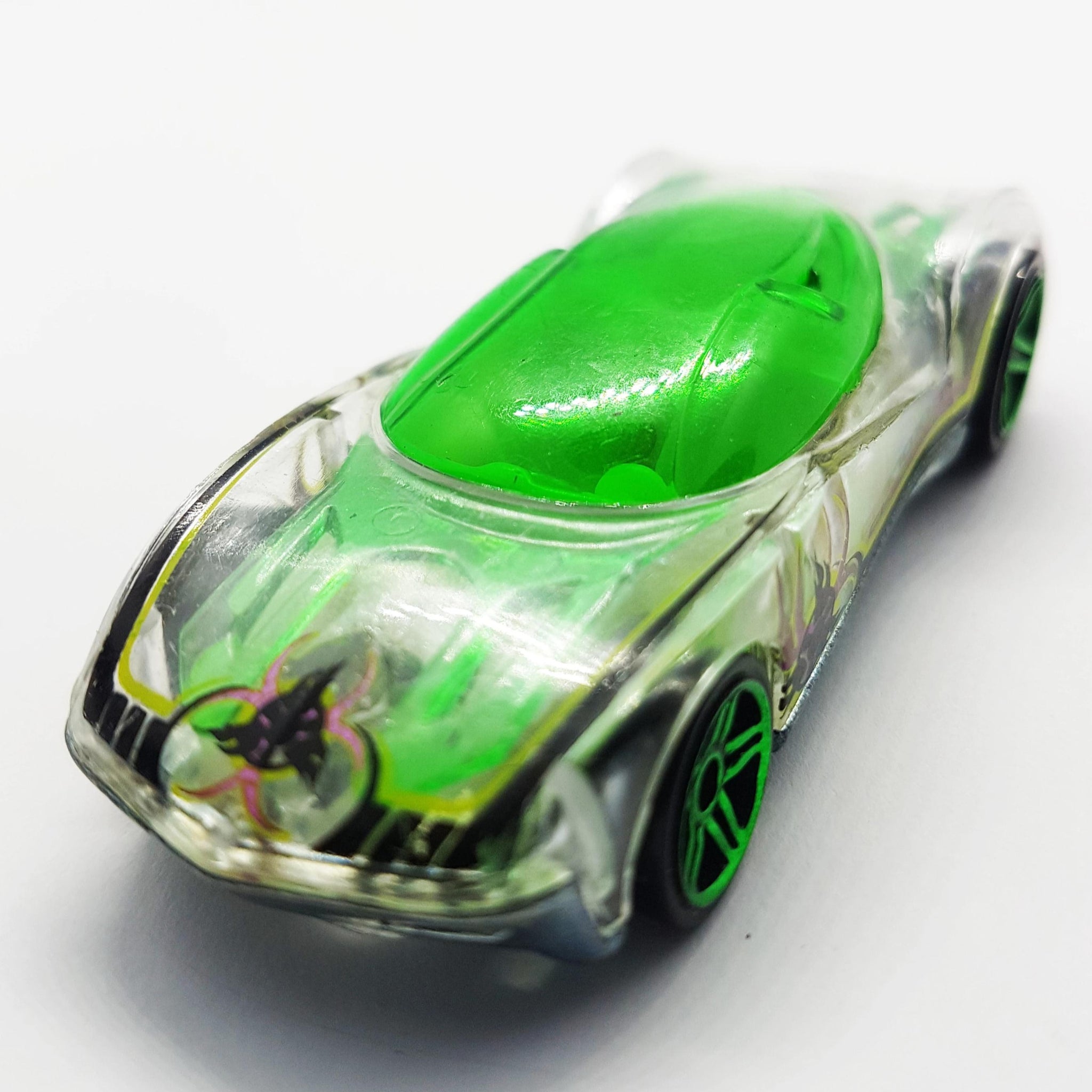 Green Phantasm Hot Wheel Collectible Car Skeleton Mattel Toy Car Vintage Radar