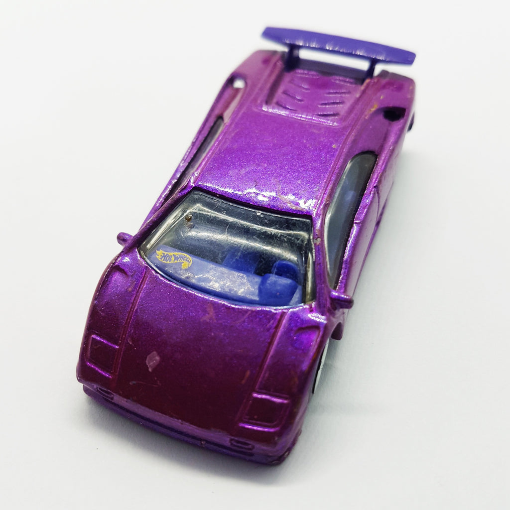 Violet Hot Wheels Voiture de sport vintage | 1990 Mattel Miniature
