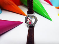 Piglet Disney by Seiko Tiny Vintage Watch | Winnie the Pooh Silver-Tone Character Watch - Vintage Radar