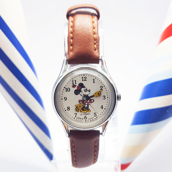 Lorus V515-6080 A1 Minnie Mouse Cuarzo reloj | Disney Antiguo reloj