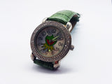 Green Kermit The Frog Disney Watch | Th Muppets Silver-Tone Vintage Watch - Vintage Radar