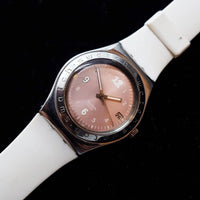 SUNDOWN PINK YLS409G Swatch Irony | Vintage Swatch Watch For Her - Vintage Radar