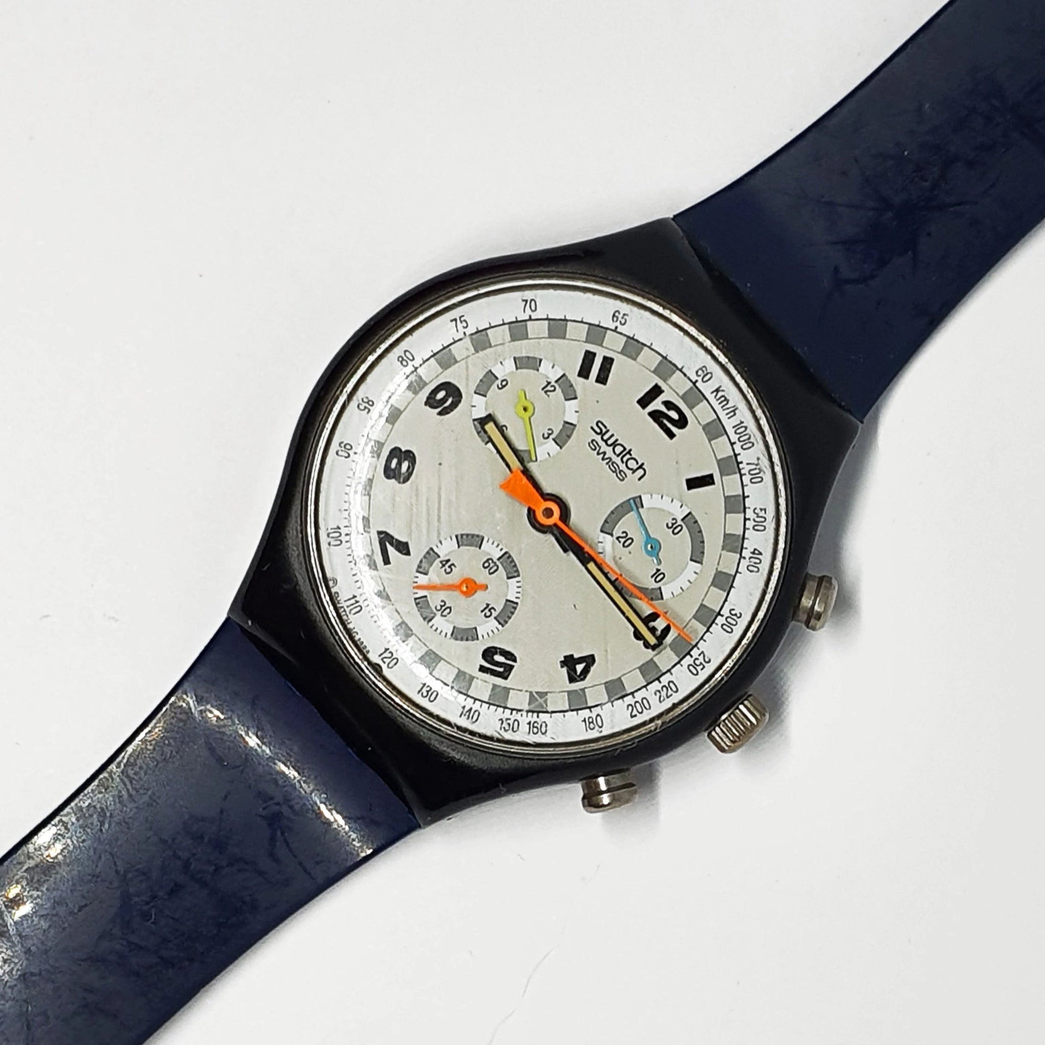 1990 SKATE BIKE SCB105 Chronograph Swatch Watch | Vintage Swiss