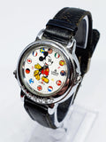 Musical Lorus Mickey Mouse Watch | World Flags V421-0020 Lorus Watch - Vintage Radar