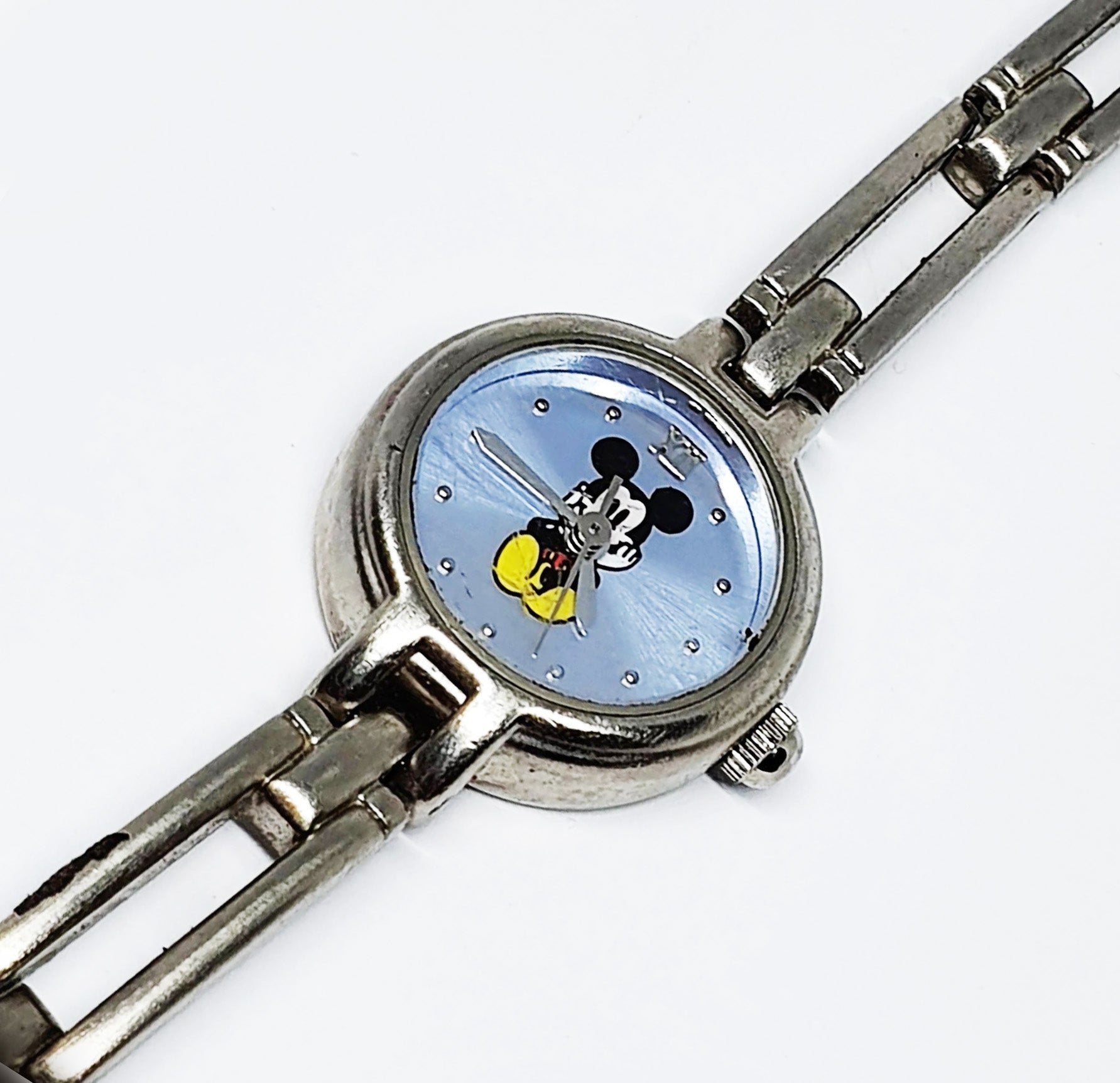 Tiny Mickey Mouse Silver Watch | Disney Time Works Watch For  display picture 3
