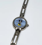 Tiny Mickey Mouse Silver-Tone Watch | Disney Time Works Watch For Women - Vintage Radar