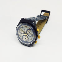 منطقة الخالدة SCN104 swatch مشاهدة كرونو | 90s سويسري Chronograph