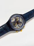 Zeitlose Zone SCN104 swatch Uhr Chrono | 90er Schweizer Chronograph