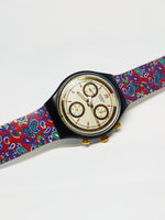 Premio SCB108 Swatch Guarda Chrono | Vintage degli anni '90 Swatch Orologi
