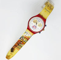 1996 دالي طومسون SCZ105 swatch راقب Chronograph كلاسيكي