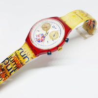 1996 Daley Thompson SCZ105 swatch Guadare Chronograph Vintage ▾