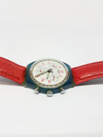 1991 JFK SCN103 VINTAGE Swatch Chronograph مشاهدة | تسعينيات القرن الماضي سويسري ساعة