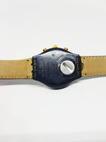 Zone intemporelle SCN104 swatch montre | 1991 vintage swatch Chronograph