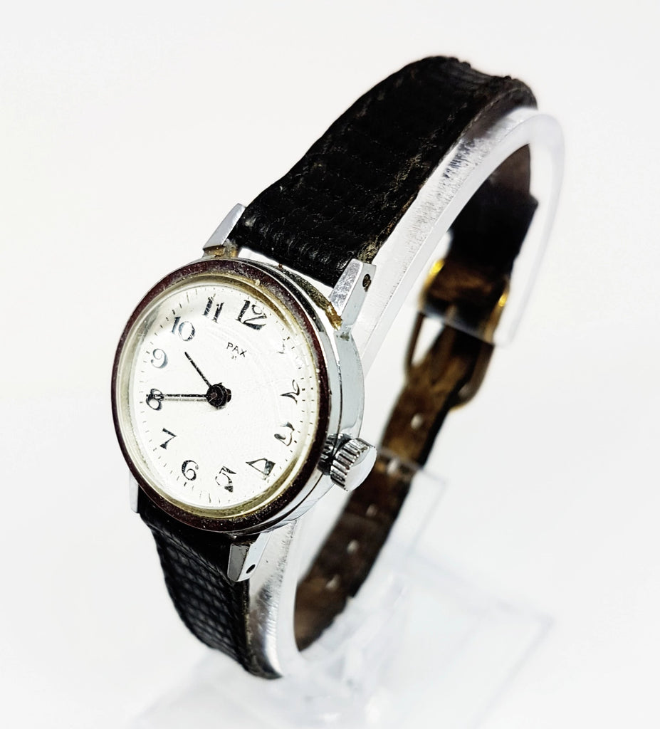 Small Silver-Tone Pax Mechanical Watch | Minimalist Vintage Watch ...