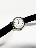 Small Silver-Tone Pax Mechanical Watch | Minimalist Vintage Watch - Vintage Radar