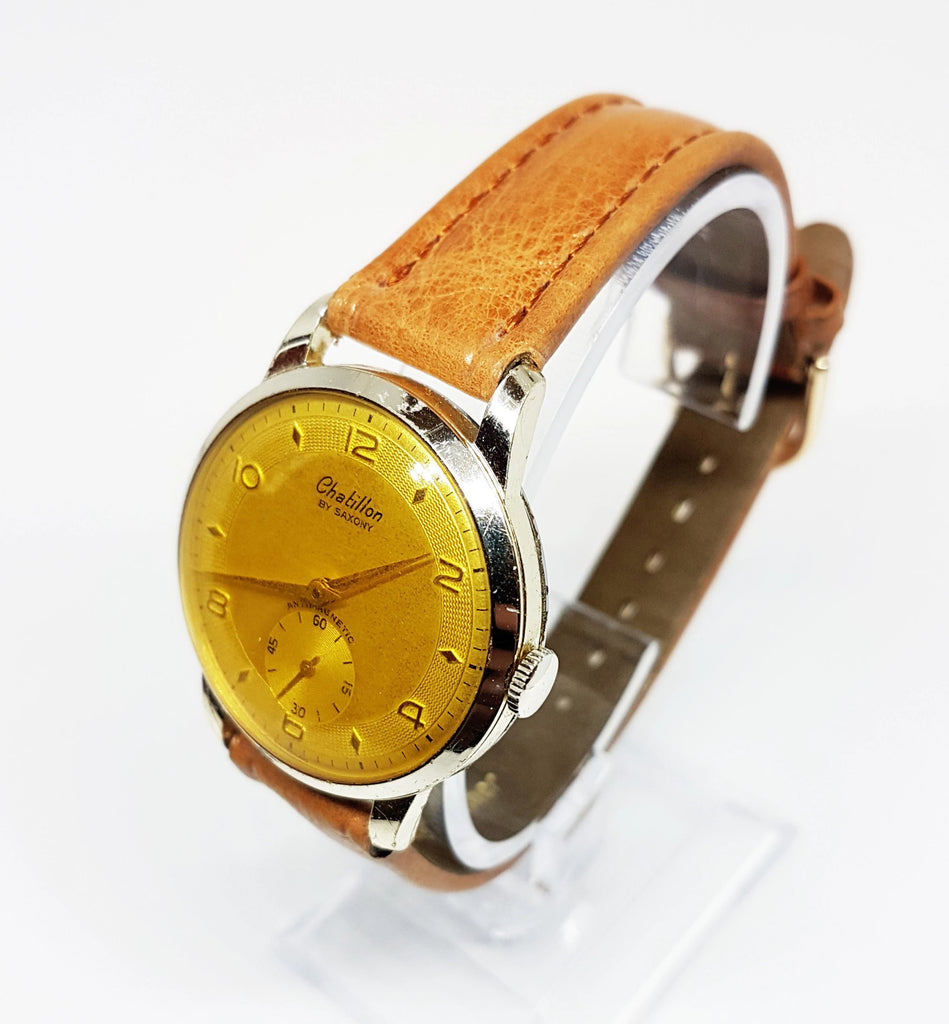 Chatillon By Saxony Antimagnetic Mechanical Watch | Rare Vintage Watch ...