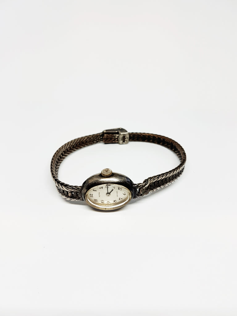 ASTRAL Silver-Tone Antichoc Mechanical Watch | Vintage Ladies Watch ...