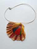 Handpainted Seashell Double-Layered Necklace - Vintage Radar
