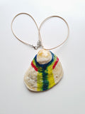 Handpainted Statement Necklace | Handmade Seashell Pendant - Vintage Radar
