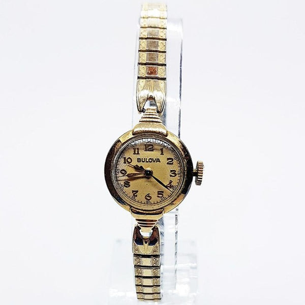 Vintage de tono de oro Bulova reloj | Relojes mecánicos para mujeres