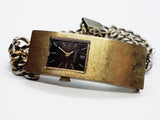 Caravelle By Bulova Vintage Watch | Square Gold-Tone Watch - Vintage Radar
