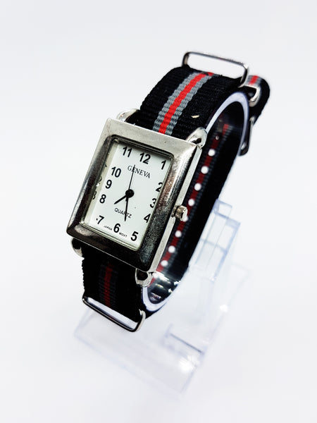 Minimaliste Geneva Quartz carré montre Pour elle Femmes Vintage