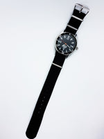 Elegant Black Quartz Watch For Him | Vintage Watches For Men - Vintage Radar