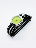 Swap Green Dial Vintage Quartz Watch | Silver-Tone Vintage Watch - Vintage Radar