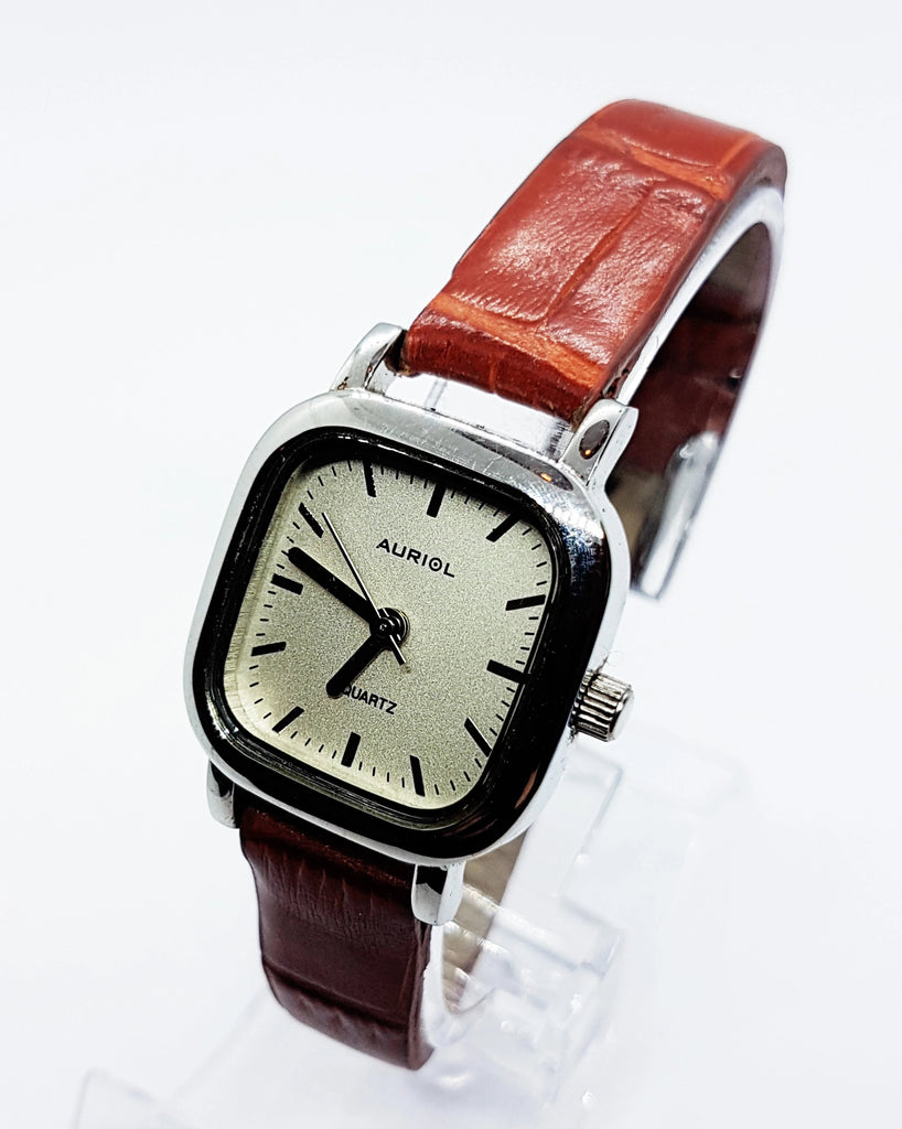 Orologio da donna quadrato minimalismo geometrico Dawn, orologio vintage placcato oro, accessorio da polso da donna piccolo orologio regalo unico, cinturino in pelle - Italia Orologio da donna quadrato minimalismo geometrico Dawn, orologio vintage placcato oro, accessorio da polso da donna piccolo orologio regalo unico, cinturino in pelle - Italia
