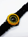 Black And Yellow Eddie Bauer Quartz Watch | Sports Watch For Men - Vintage Radar