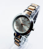 Silver-Tone DKNY Elegant Vintage Watch | Quartz Watches For Women - Vintage Radar