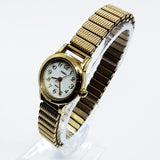 Small Womens Gold Timex Indiglo Watch | Cool Ladies Wedding Watch Jewelry - Vintage Radar