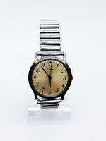1990s Silver Timex Q Quartz Watch for Men & Women | Old Timex Watch - Vintage Radar