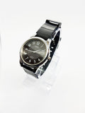 Black Timex Indiglo Date Watch for Men | Mens Silver 36mm Timex Watch - Vintage Radar