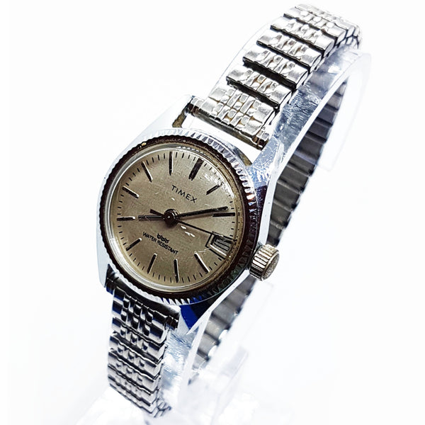 Womens Timex Mechanical Vintage Watch | Silver-tone Ladies Watch - Vintage Radar
