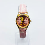 Gold-tone & Pink Tweety Bird Watch | 90s Vintage Armitron Watch