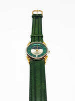 Peugeot Moon Phase Watch for Men & Women | Green Peugeot Car Watch - Vintage Radar
