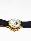 Minimalist Moon Phase Watch | Gold-tone Vintage Watch - Vintage Radar