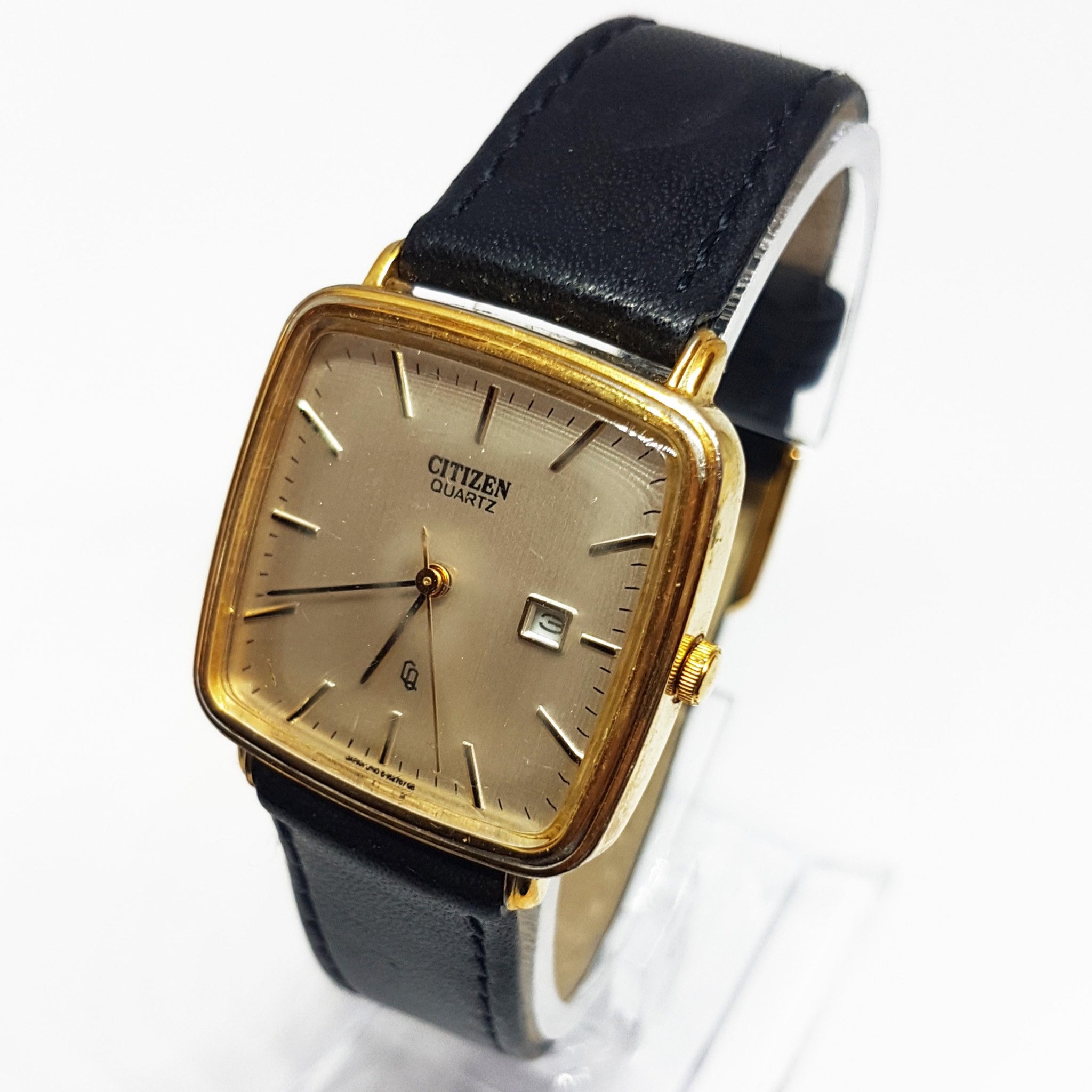 Montre Homme Citizen Quartz Dorée - Modèle GN0 S6100S5779, Cadran Noir, Boîte Vintage Incluse