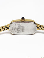 Tiny Gold-tone Citizen Quartz Watch | Black-Dial Citizen Watch For Ladies - Vintage Radar