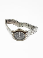 Black Dial Relic Vintage Watch | Silver-Tone Quartz Watch - Vintage Radar