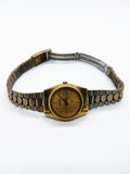 Vintage 3E23-0A69 Seiko Watch |  Gold-tone Unisex Seiko Date Watch - Vintage Radar