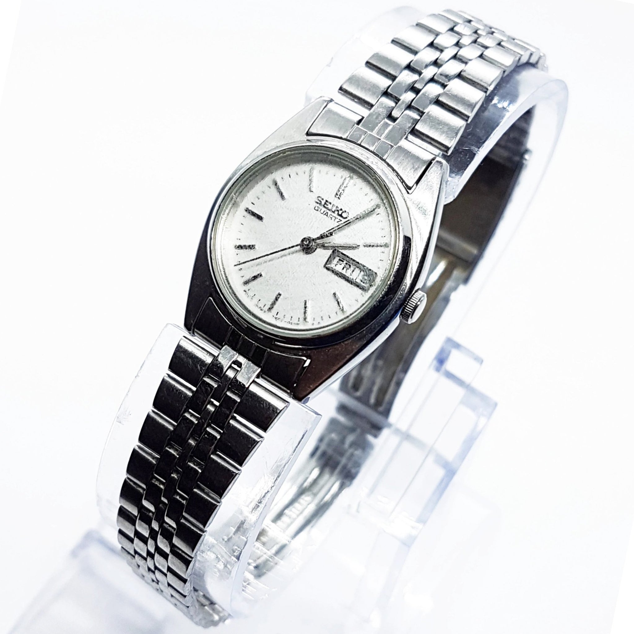 Seiko Women's Watch 7N83-0011 Quartz outlet White Dial Two Tone 24mm Stainless Steel